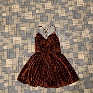 crushed velvet strappy urban outfitters dress